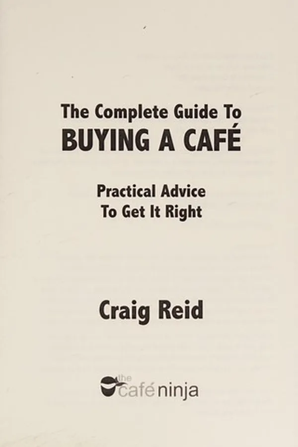 Capa de The complete guide to buying a café