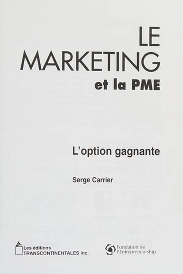 Capa de Le marketing et la PME
