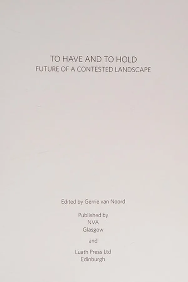 Capa de To have and to hold