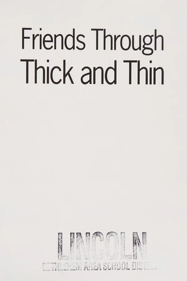 Capa de Friends through thick and thin