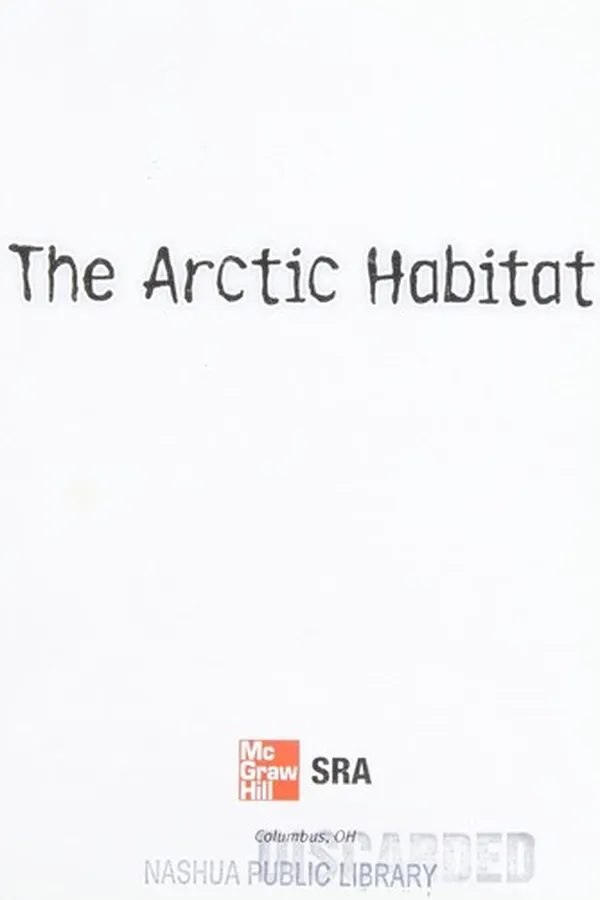 Capa de The arctic habitat