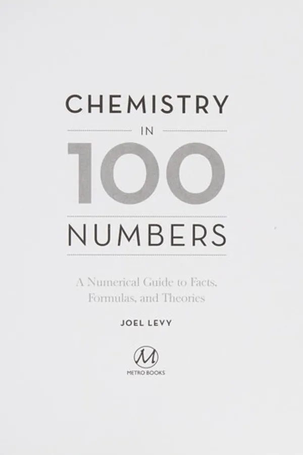 Capa de Chemistry in 100 Numbers