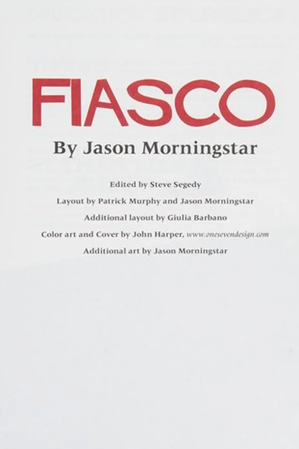 Capa de Fiasco