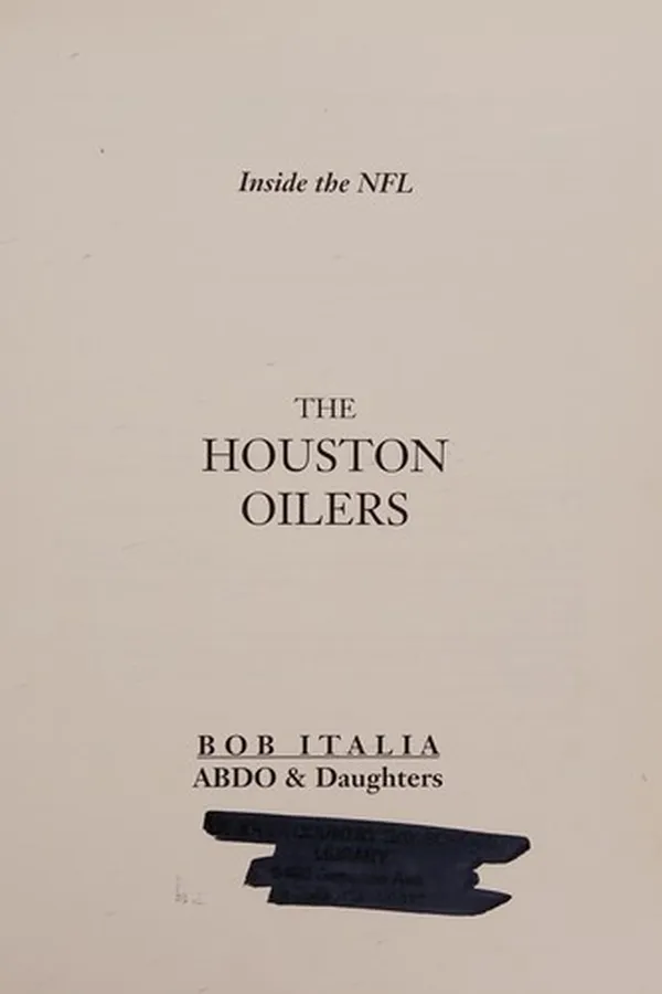 Capa de The Houston Oilers