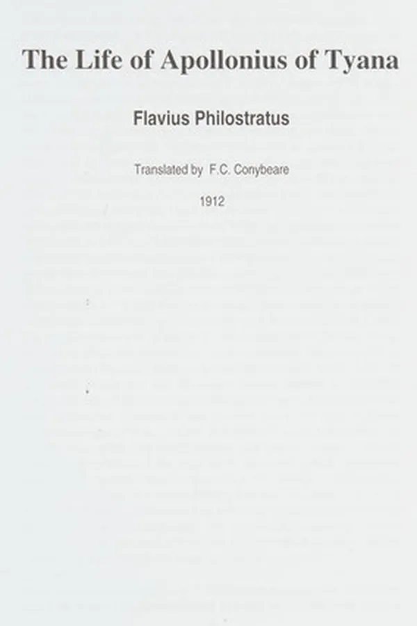 Capa de The life of Apollonius of Tyana