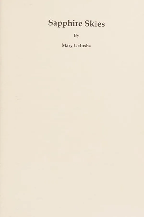Capa de Sapphire skies
