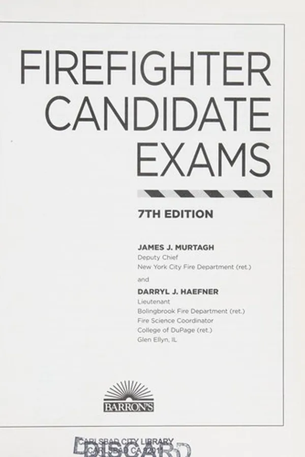 Capa de Firefighter candidate exams