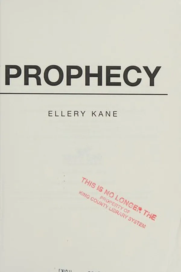 Capa de Prophecy