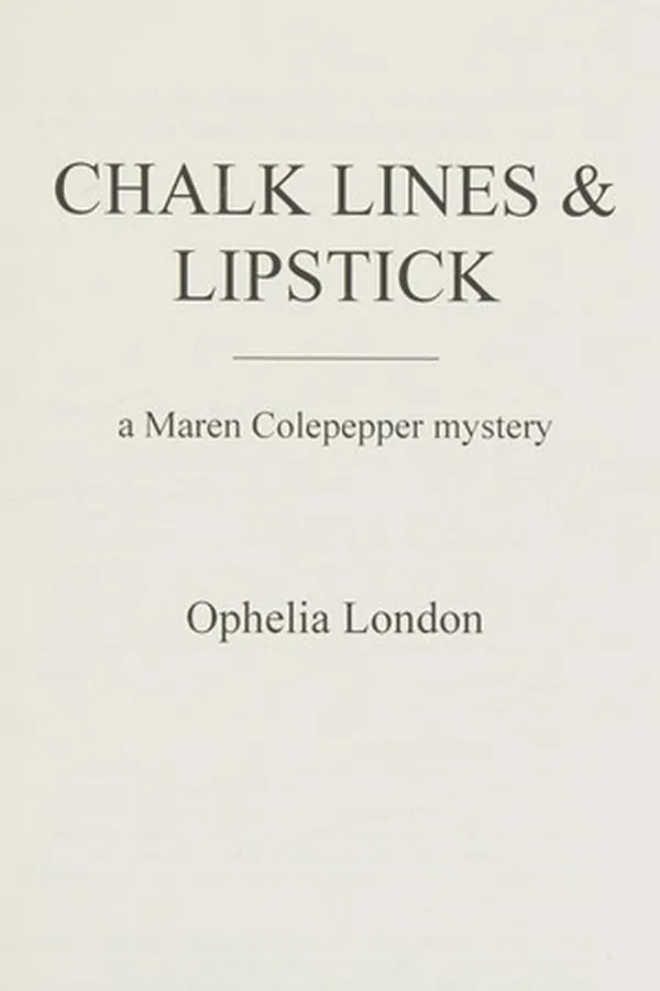 Capa de Chalk lines & lipstick