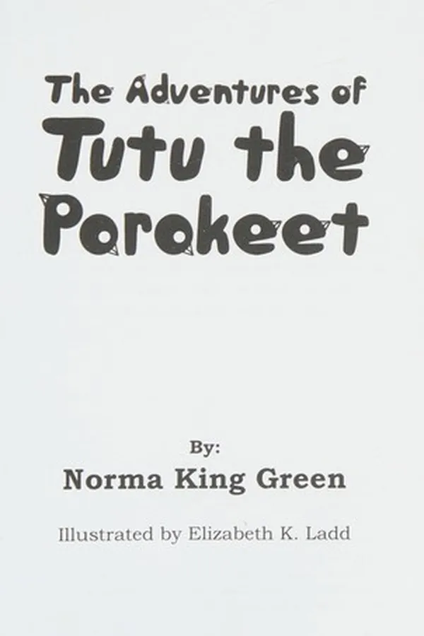 Capa de The adventures of Tutu the parakeet