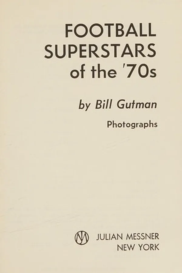 Capa de Football superstars of the '70s