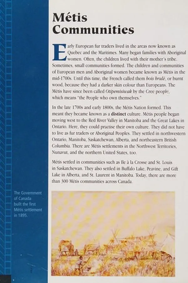 Capa de The Metis in Canada
