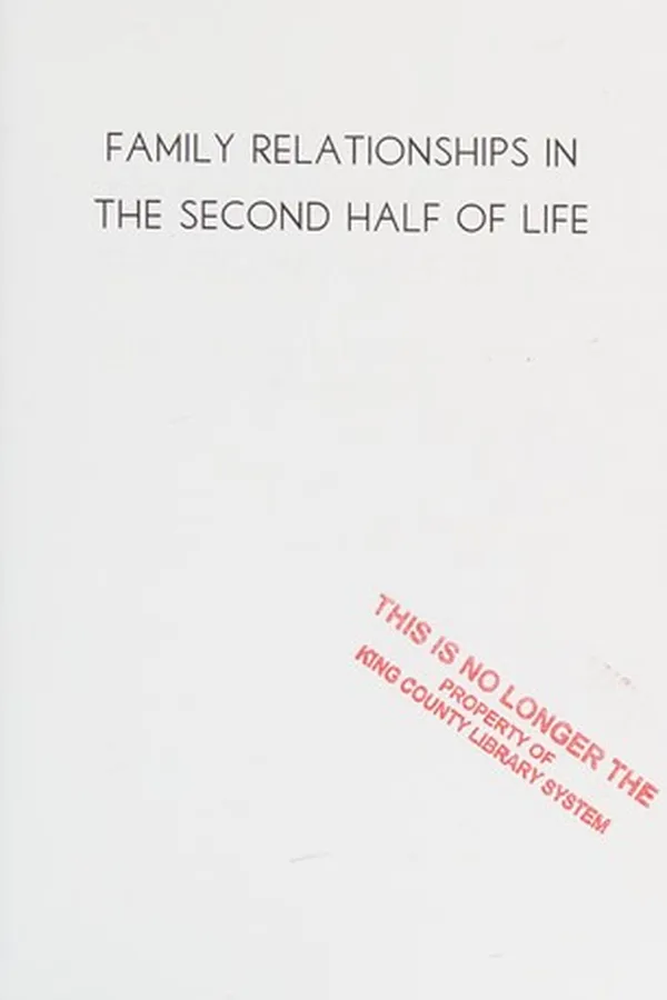 Capa de Family relationships in the second half of life