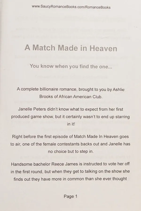 Capa de A match made in heaven