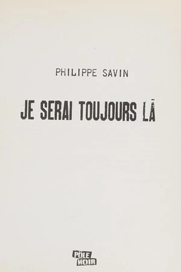 Capa de Je serai toujours là