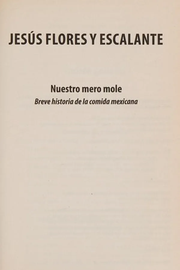 Capa de Nuestro mero mole