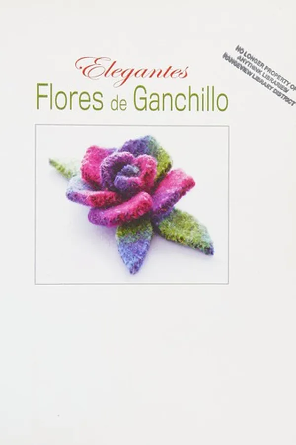 Capa de Elegantes flores de ganchillo