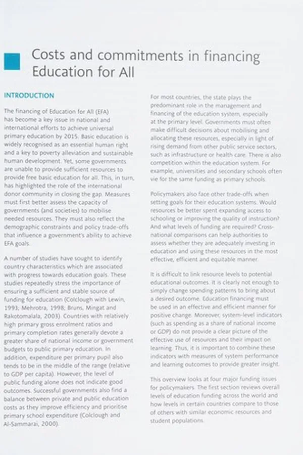 Capa de Global education digest 2007