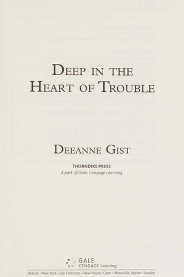 Capa de Deep in the heart of trouble