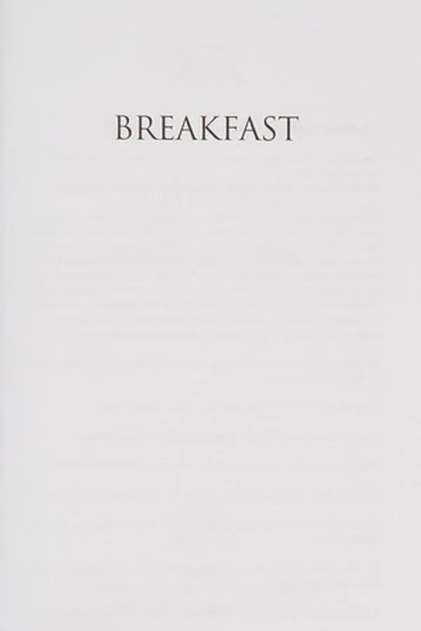 Capa de Breakfast