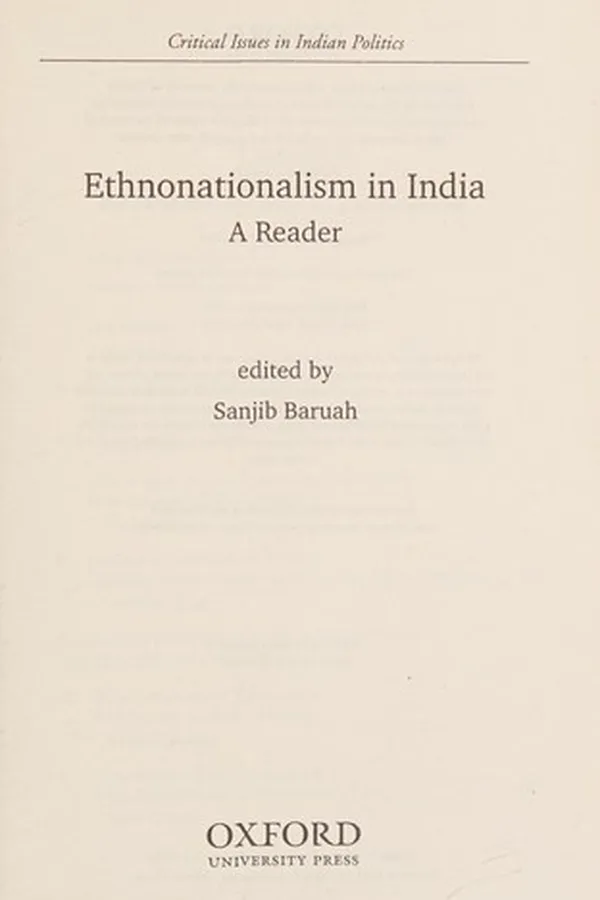 Capa de Ethnonationalism in India