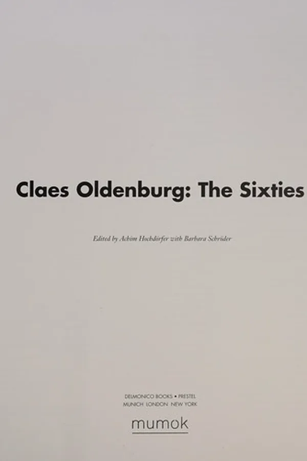 Capa de Claes Oldenburg