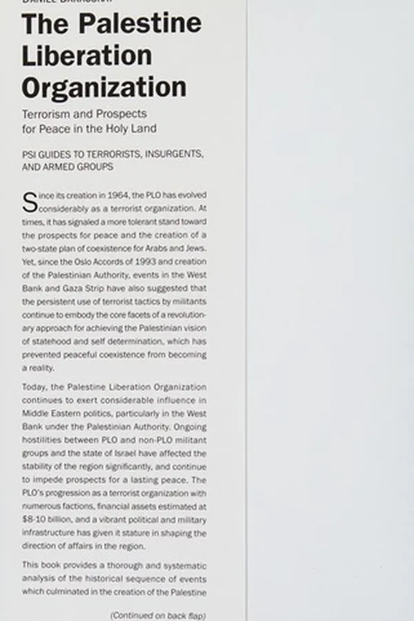 Capa de The Palestine Liberation Organization