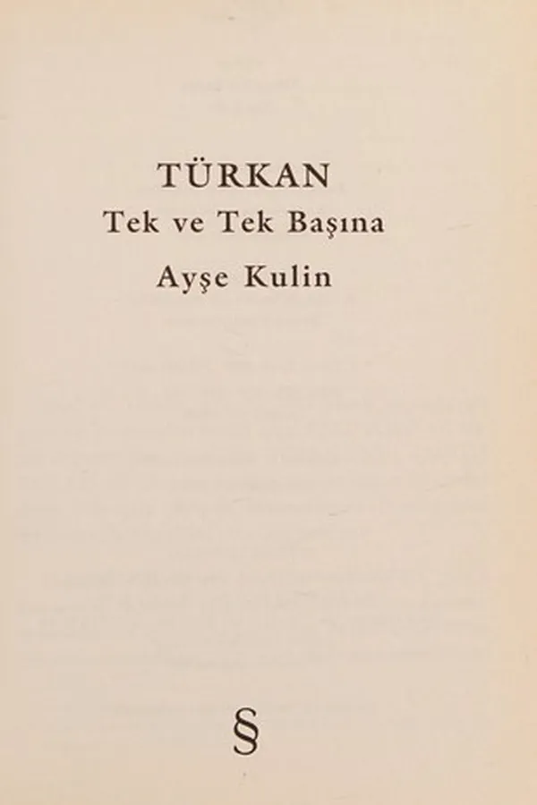 Capa de Türkan
