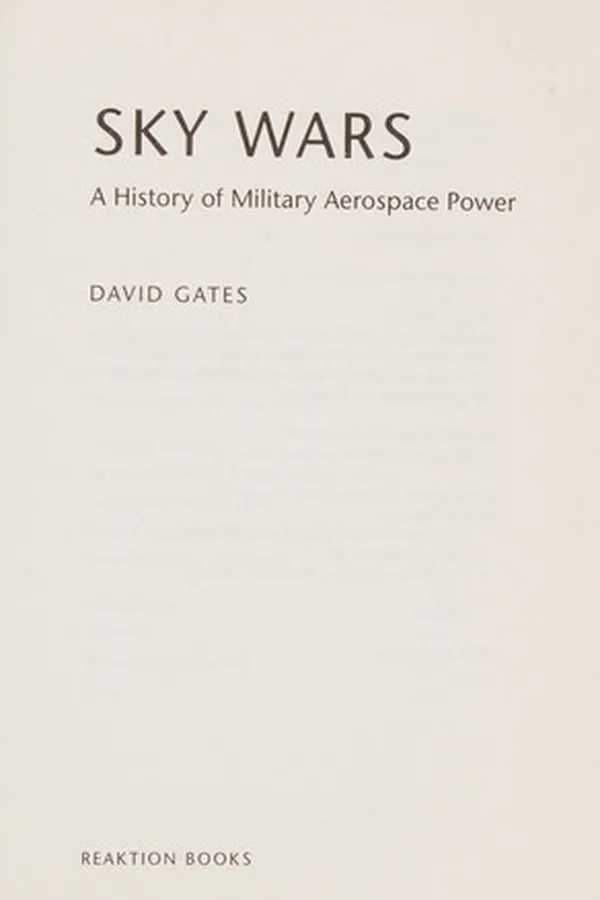 Capa de SKY WARS: THE HISTORY OF MILITARY AIR POWER