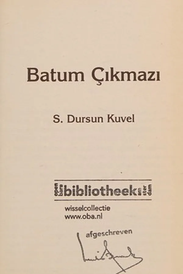 Capa de Batum çıkmazı