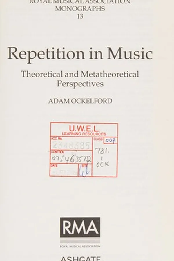 Capa de REPETITION IN MUSIC: THEORETICAL AND METATHEORETICAL PERSPECTIVES