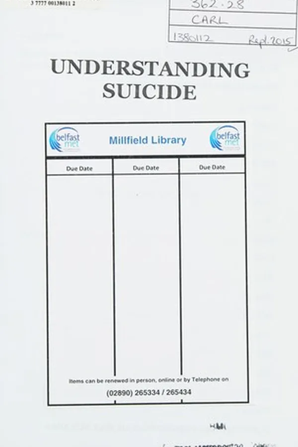 Capa de Understanding Suicide