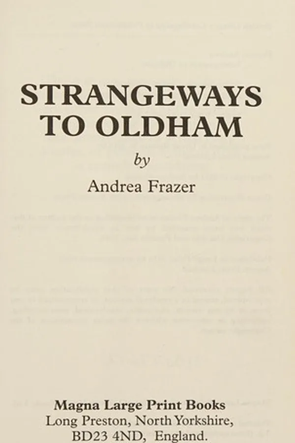 Capa de Strangeways to Oldham