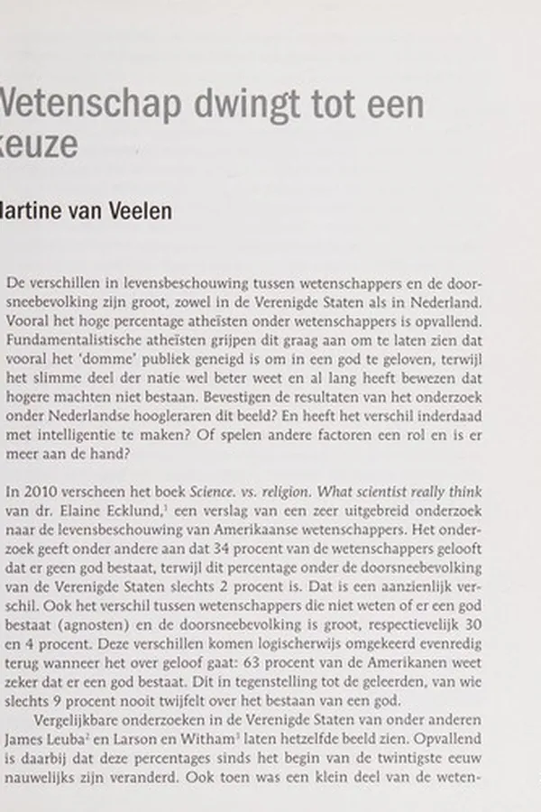 Capa de Geloof in de wetenschap