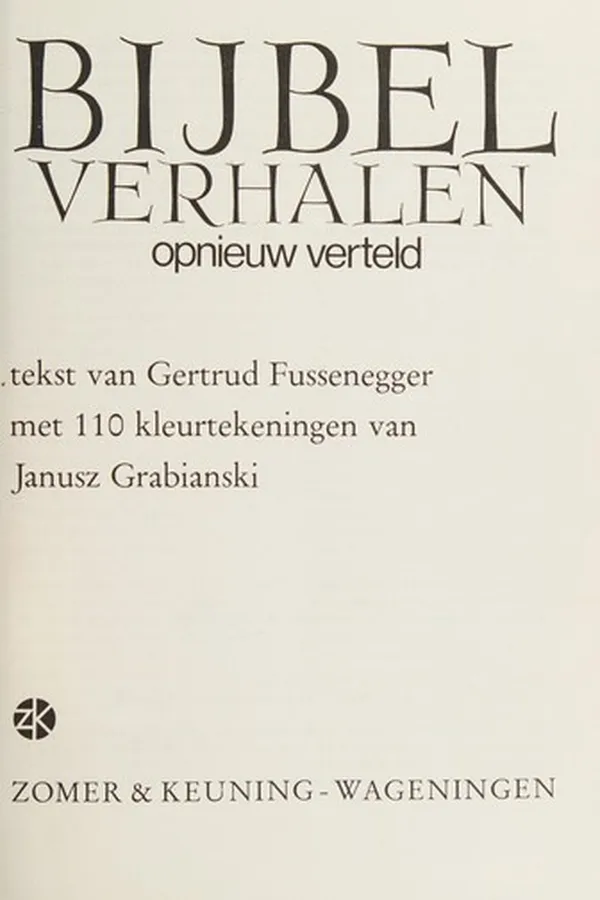 Capa de Bijbelverhalen opnieuw verteld