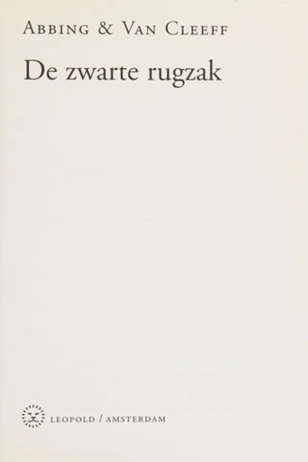 Capa de De zwarte rugzak