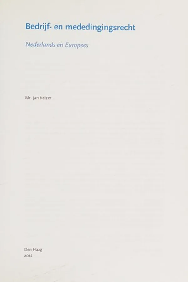 Capa de Bedrijf- en mededingingsrecht