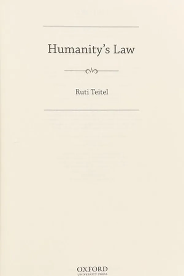 Capa de Humanity's law