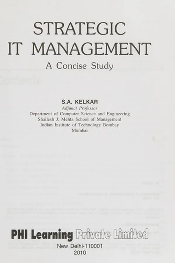Capa de Strategic IT management