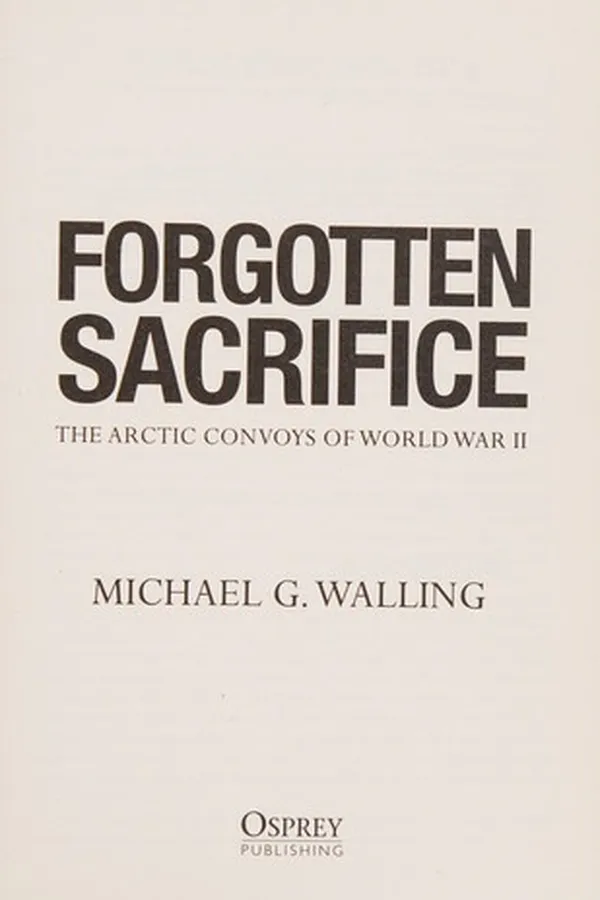 Capa de Forgotten Sacrifice