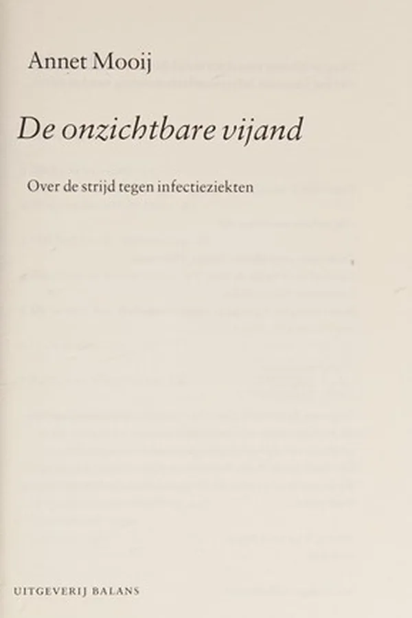 Capa de De onzichtbare vijand