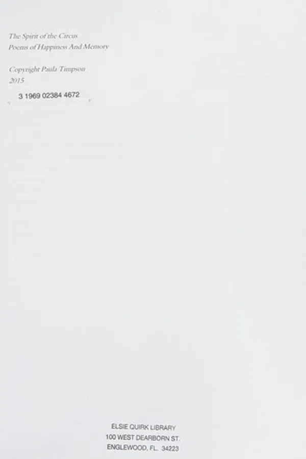 Capa de The spirit of the circus