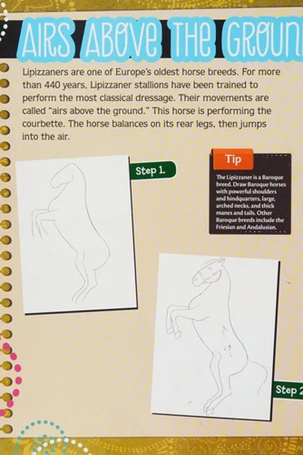 Capa de Drawing thoroughbreds and other elegant horses