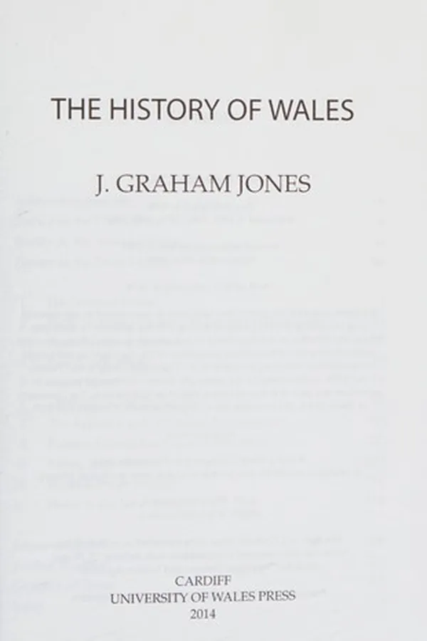 Capa de History of Wales