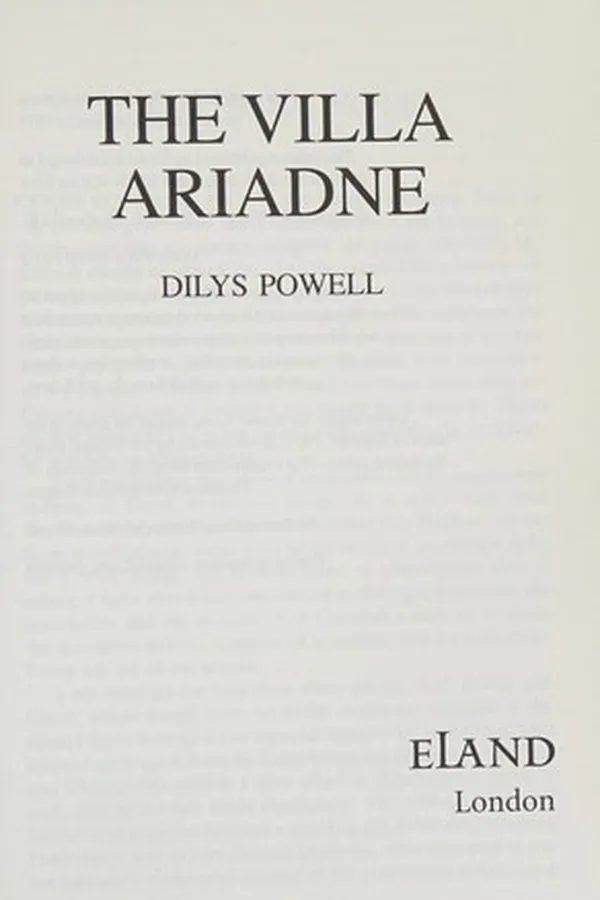 Capa de The Villa Ariadne