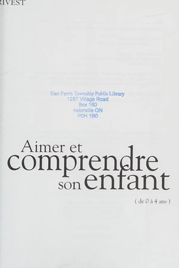Capa de Aimer et comprendre son enfant