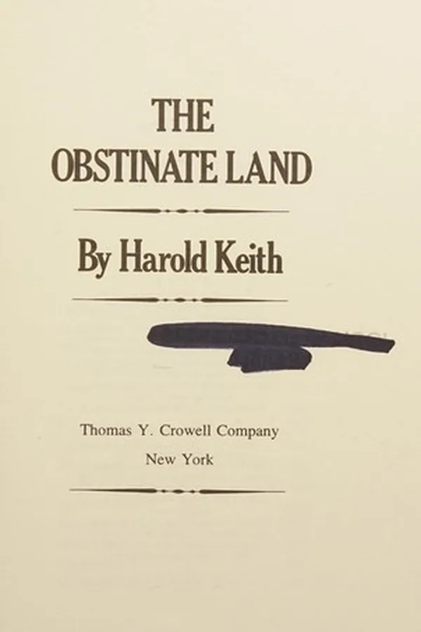 Capa de The obstinate land