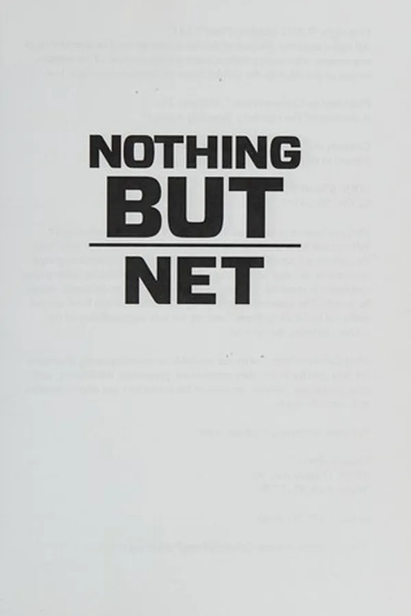 Capa de Nothing but net