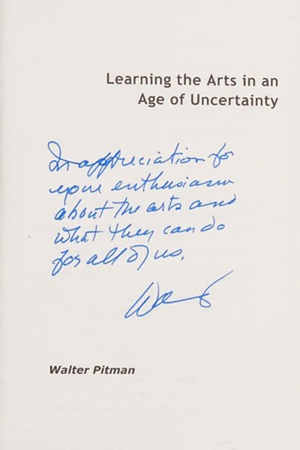 Capa de Learning the arts in an age of uncertainty