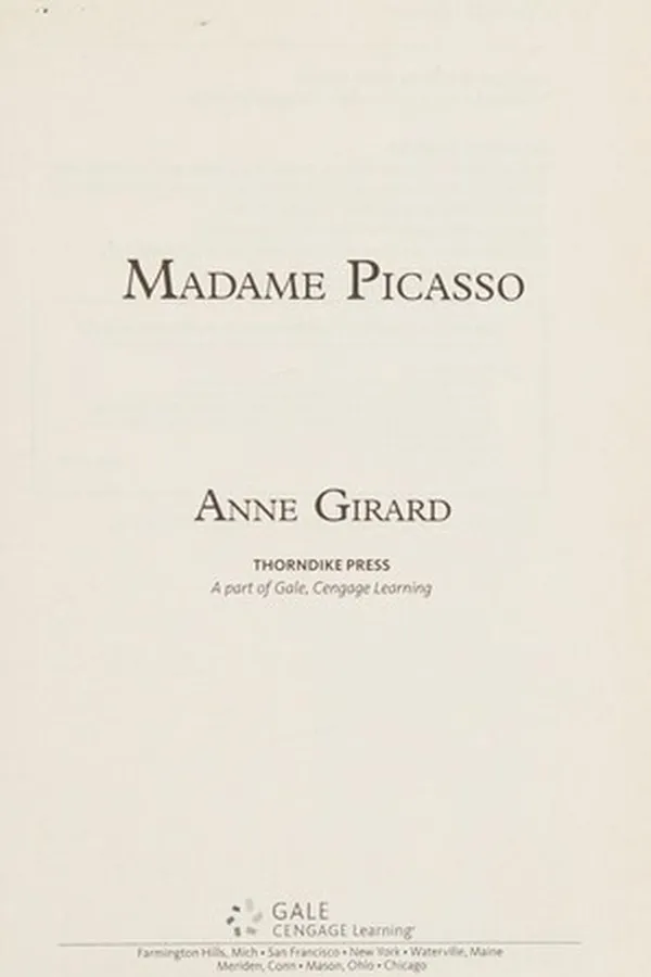 Capa de Madame Picasso